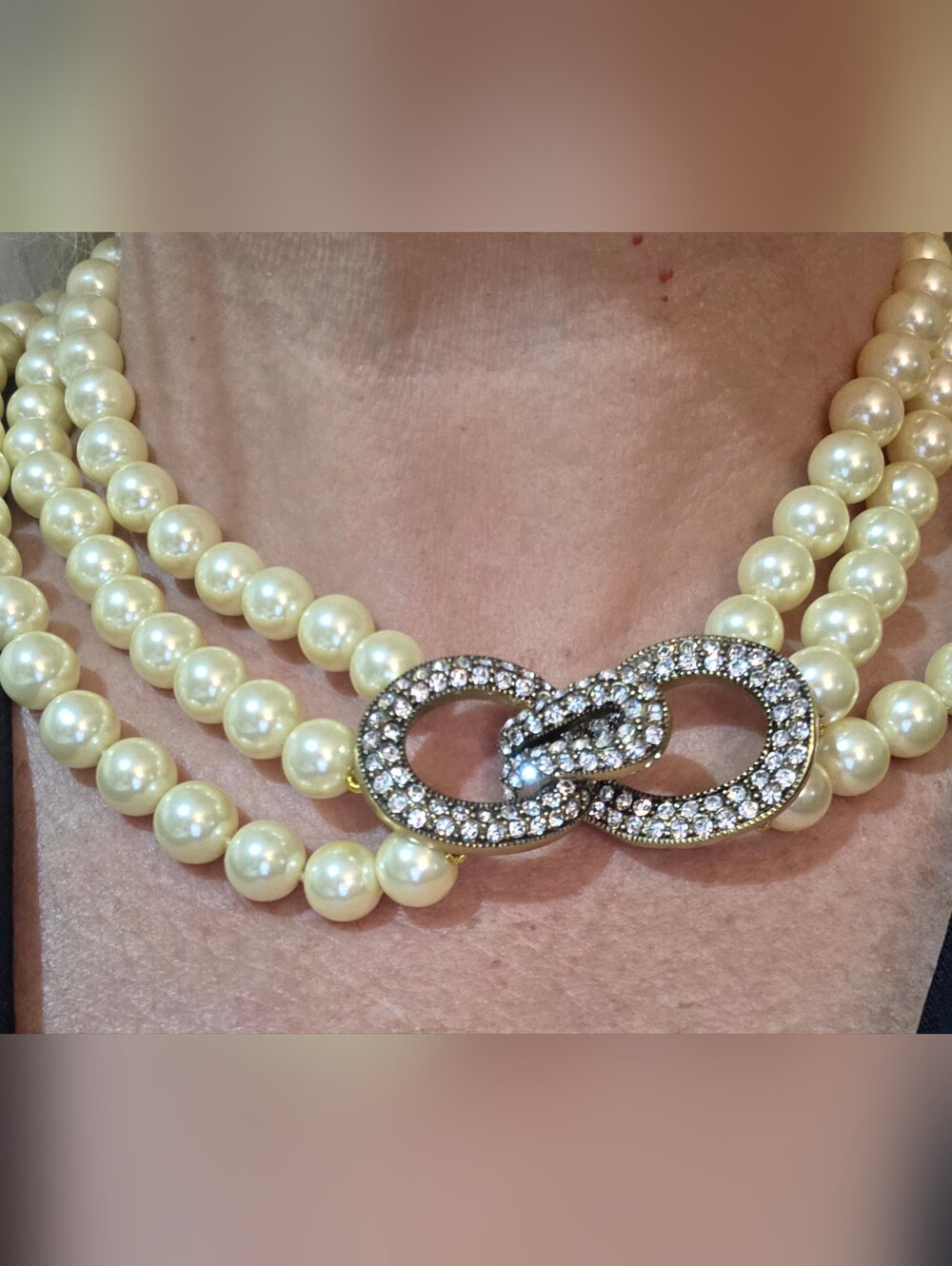 HEIDI DAUS DESIGNER PEARLS 20 INCHES 3 STRAND
